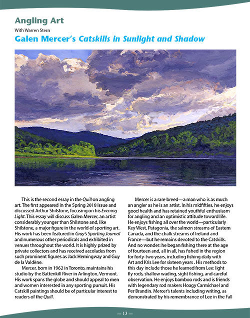 Angling Art: Galen Mercer's Catskills in Sunlight and Shadow
