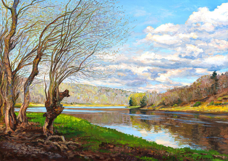 A Bend On The Delaware, Early Spring